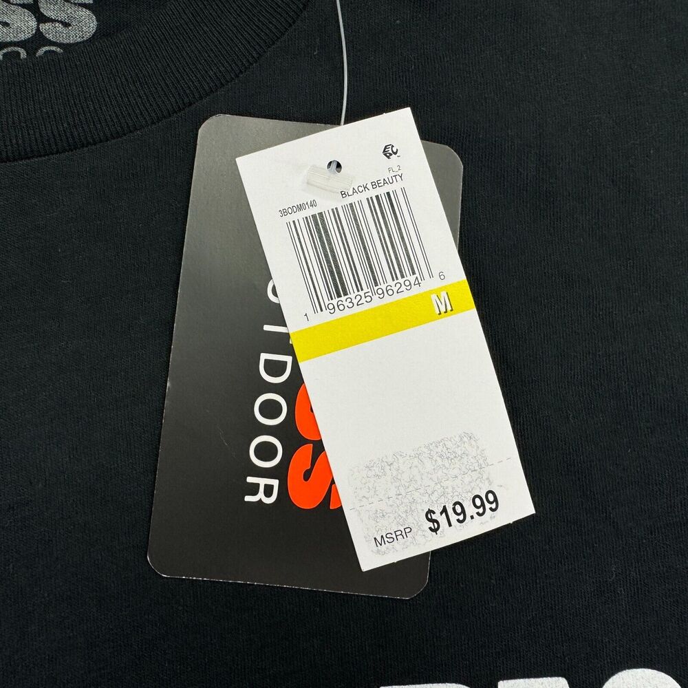 Bass Outdoor Mens No-Nonsense Graphic Logo Short Sleeve T-Shirt Black M - Picture 3 of 4